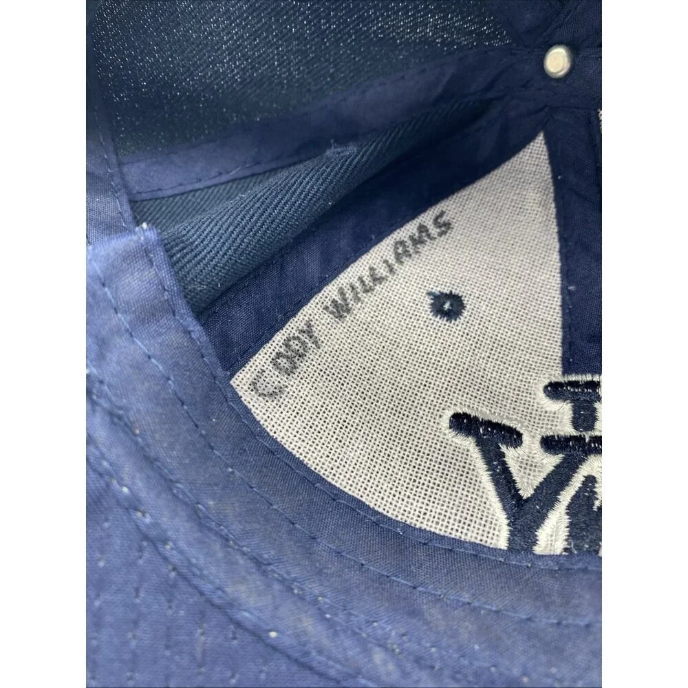 Youth Blue NY Baseball Cap Hat Hook & Loop Kids